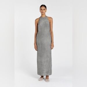 SARAH DOVE HALTER MAXI DRESS